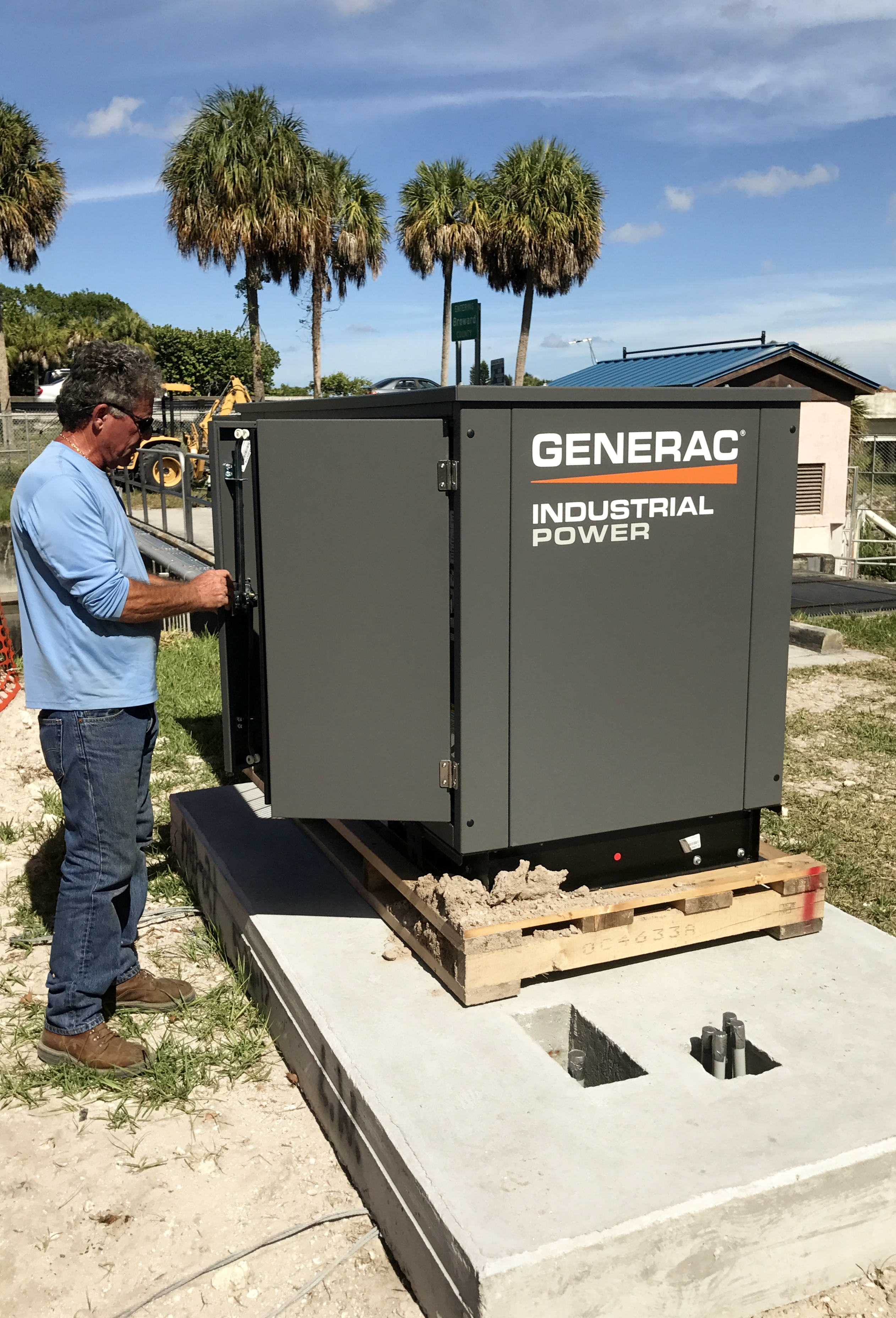 emergency back-up generator