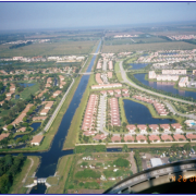 Aerial canal photo