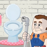 Graphic of plumber