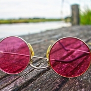 rose colored sunglasses