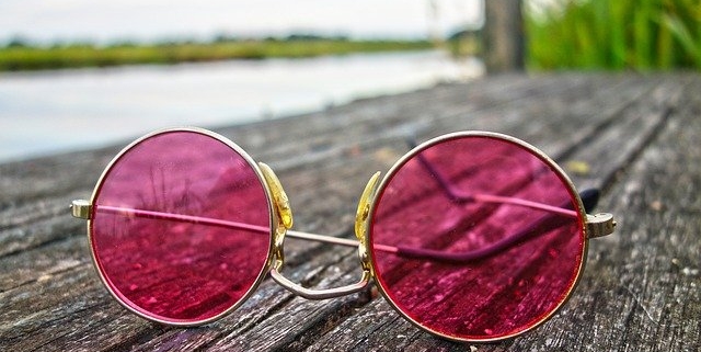 rose colored sunglasses