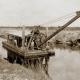 1900's photo of dredge in canal