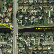 map showing location of control structure 9