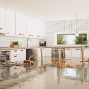 Flooded kitchen