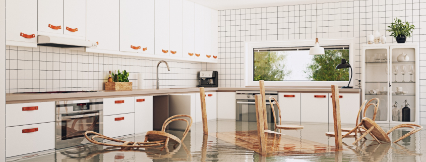 Flooded kitchen